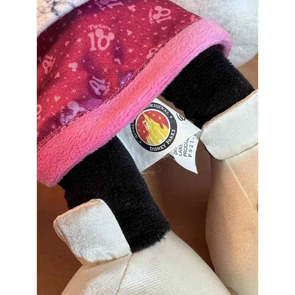 Disneyland Resort Disney Parks Minnie Mouse 2010 Hoodie Get Soaked Plush 14